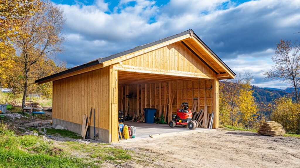 ¿Te apetece un garaje con estructura de madera? ¡Intenta la autoconstrucción! Guía completa para principiantes